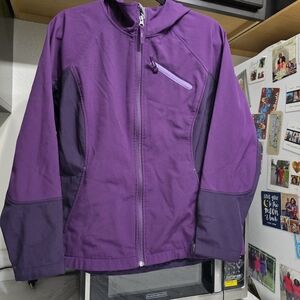 Free Tech Purple Kids Jacket  Lady Size Large 10/12